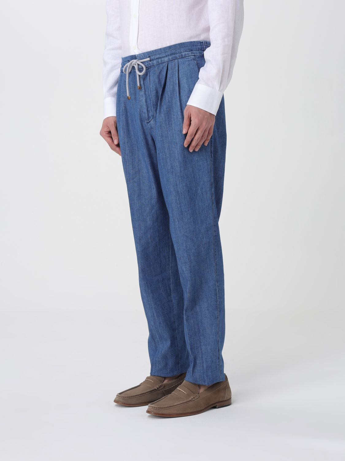 Pants Men color Blue