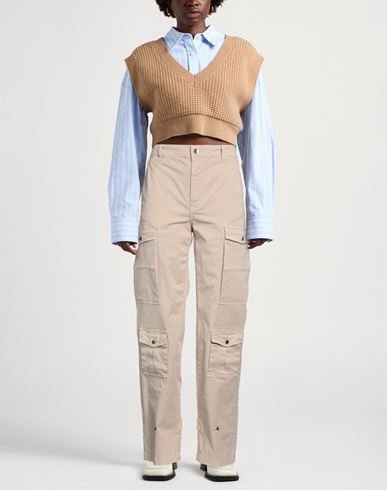 Relish Jeans Woman Pants Beige Size 24 Cotton, Elastane