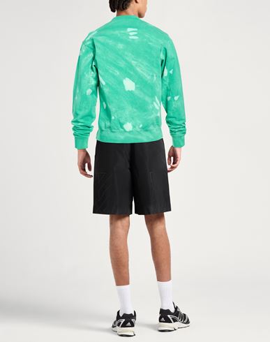 Man Sweatshirt Green Size M Cotton