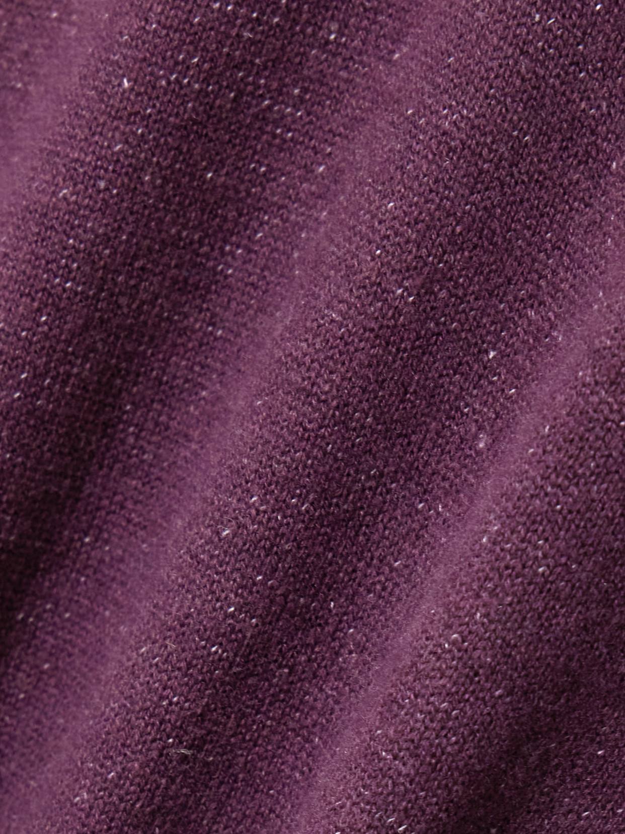 Celia Cropped Linen, Cashmere And Cotton-blend Sweater - Purple
