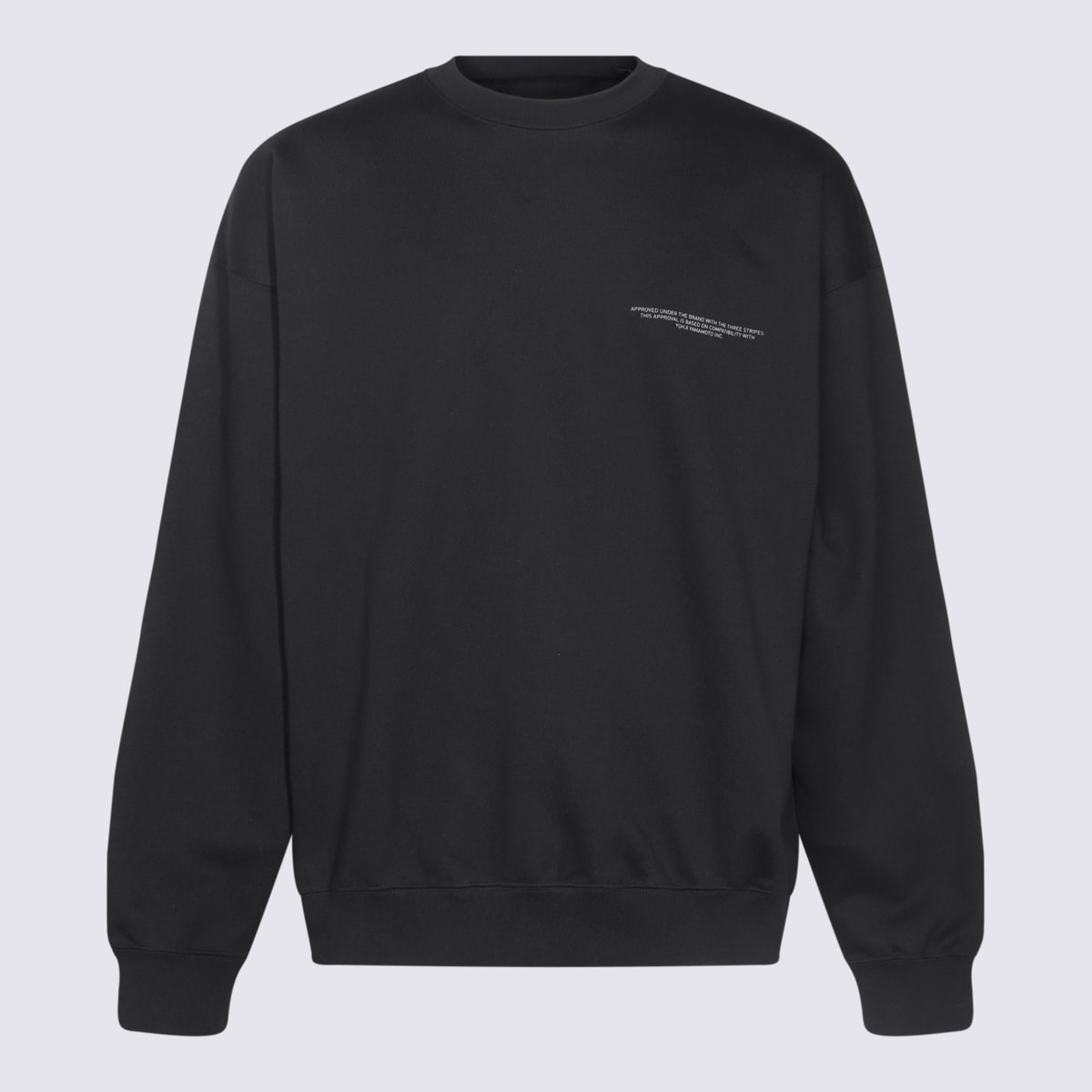 Logo-printed crew neck sweatshirt - Black