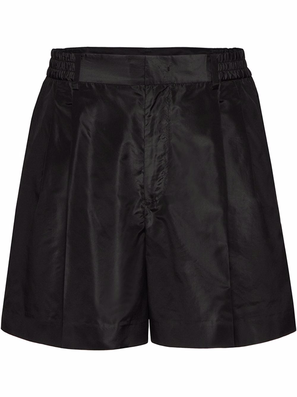 Pressed-crease tailored shorts - Brown