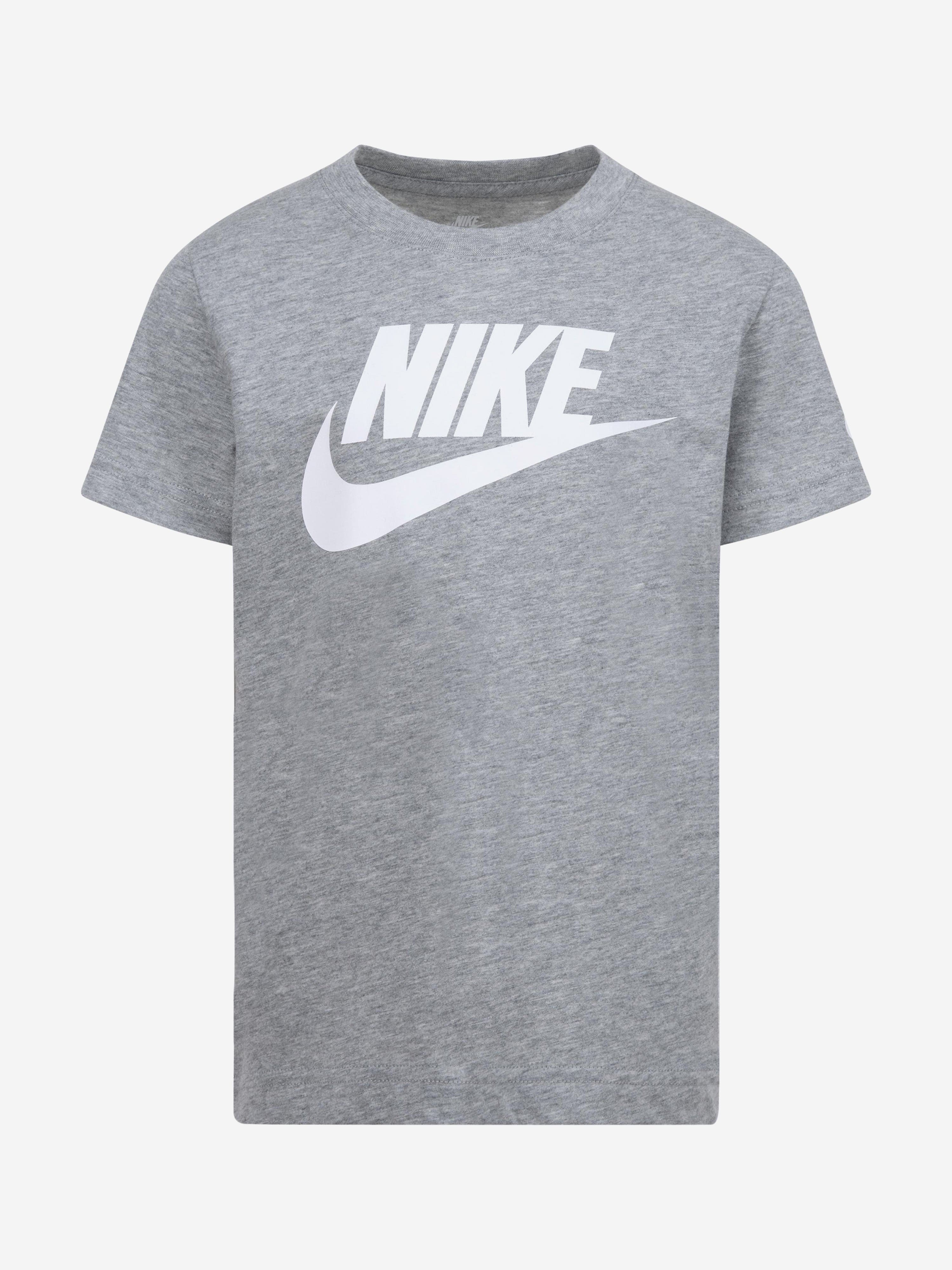 Nike Kids Futura Evergreen T-Shirt in Grey