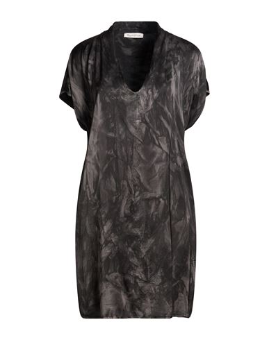 Woman Mini dress Charcoal Size 10 Viscose, Elastane