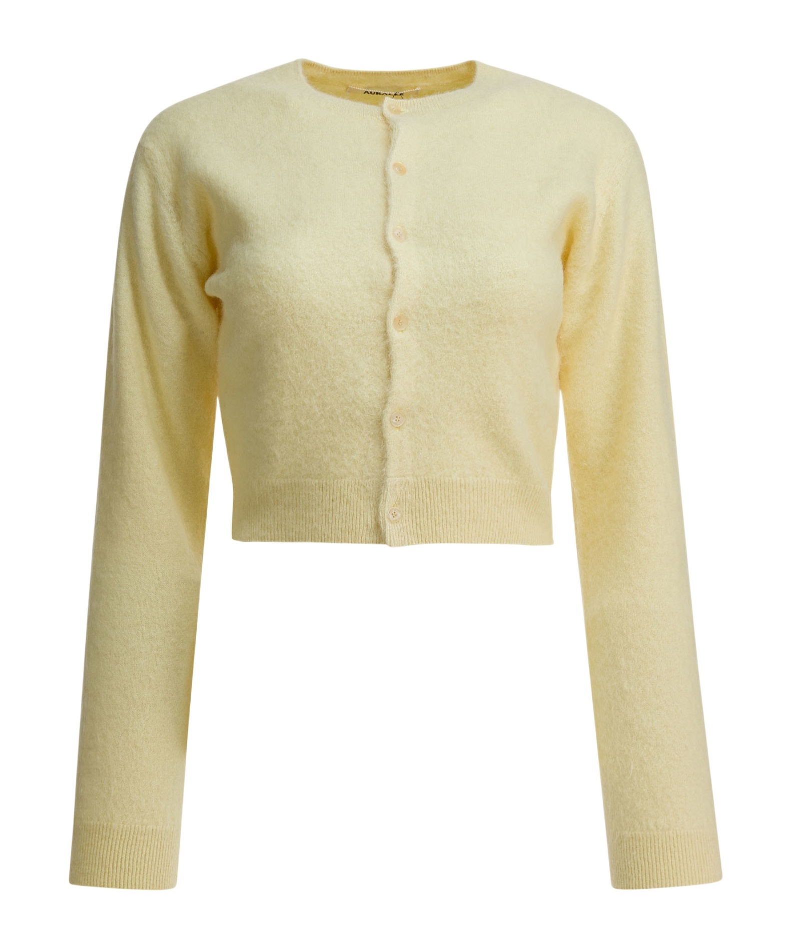 Alpaca wool long-sleeved knitted cardigan