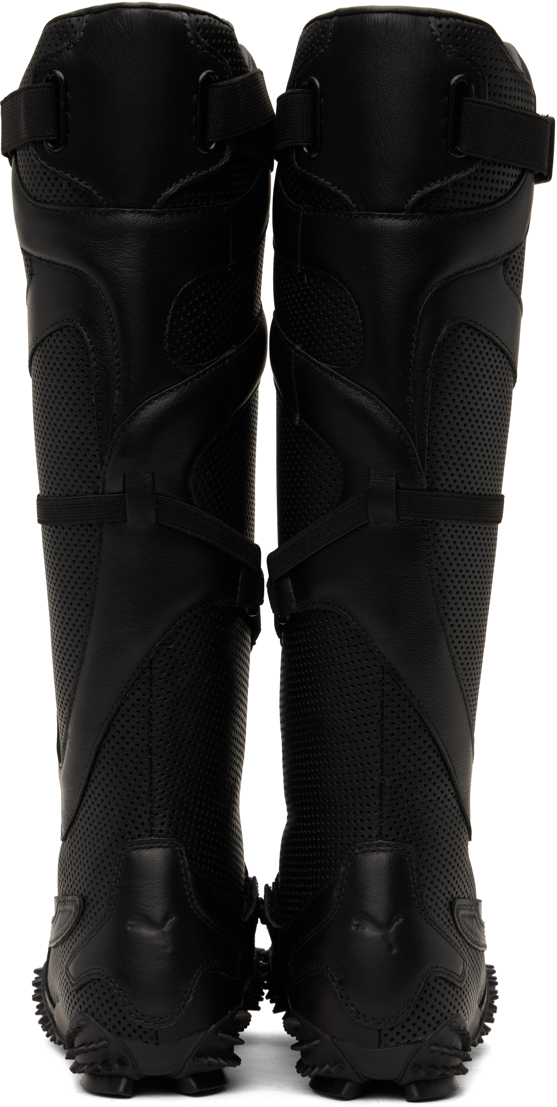 PUMA Black Mostro Leather Tall Boots