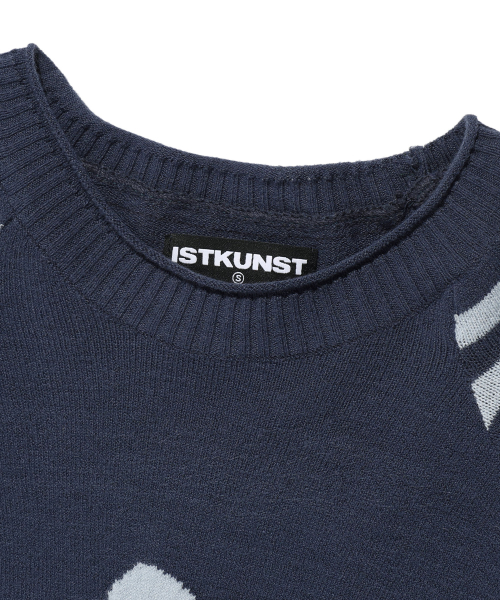 STAR STRIPE RAGLAN KNIT_NAVY