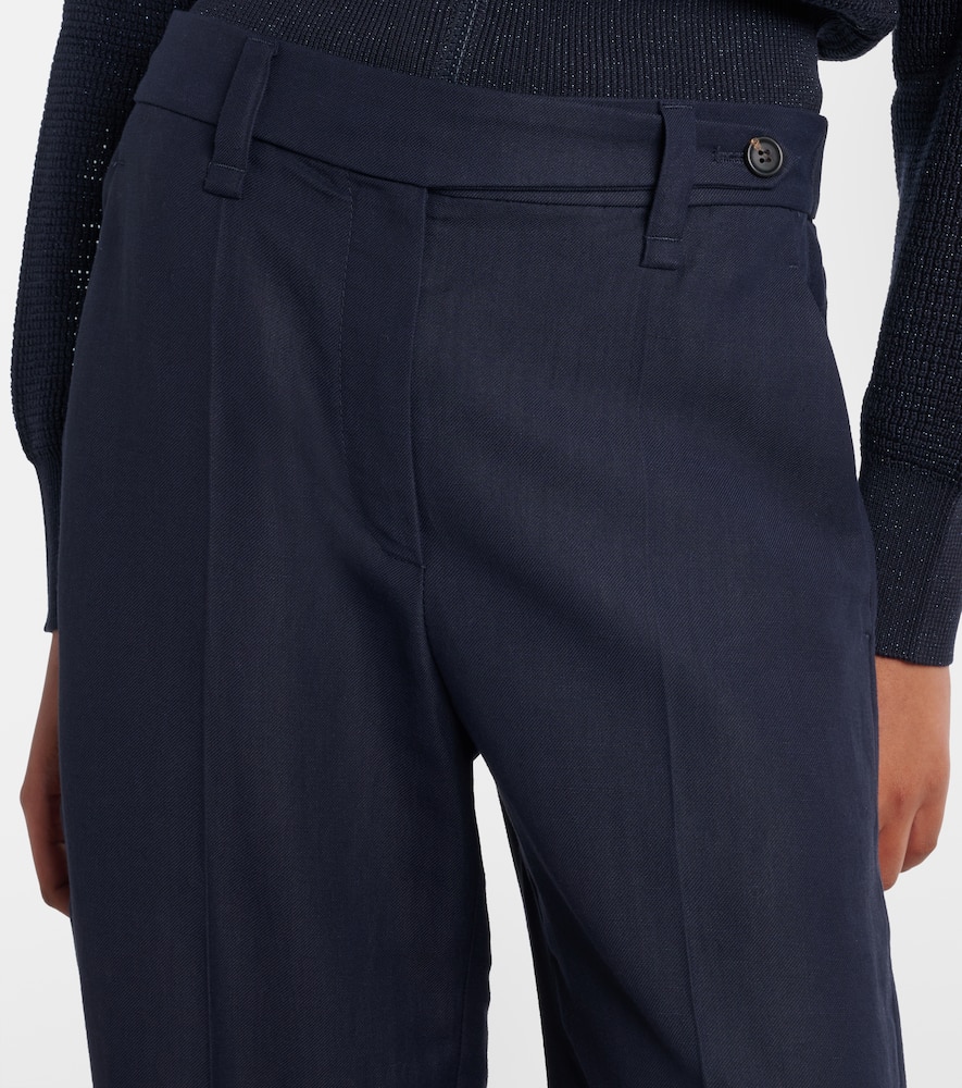 Cropped wide-leg pants