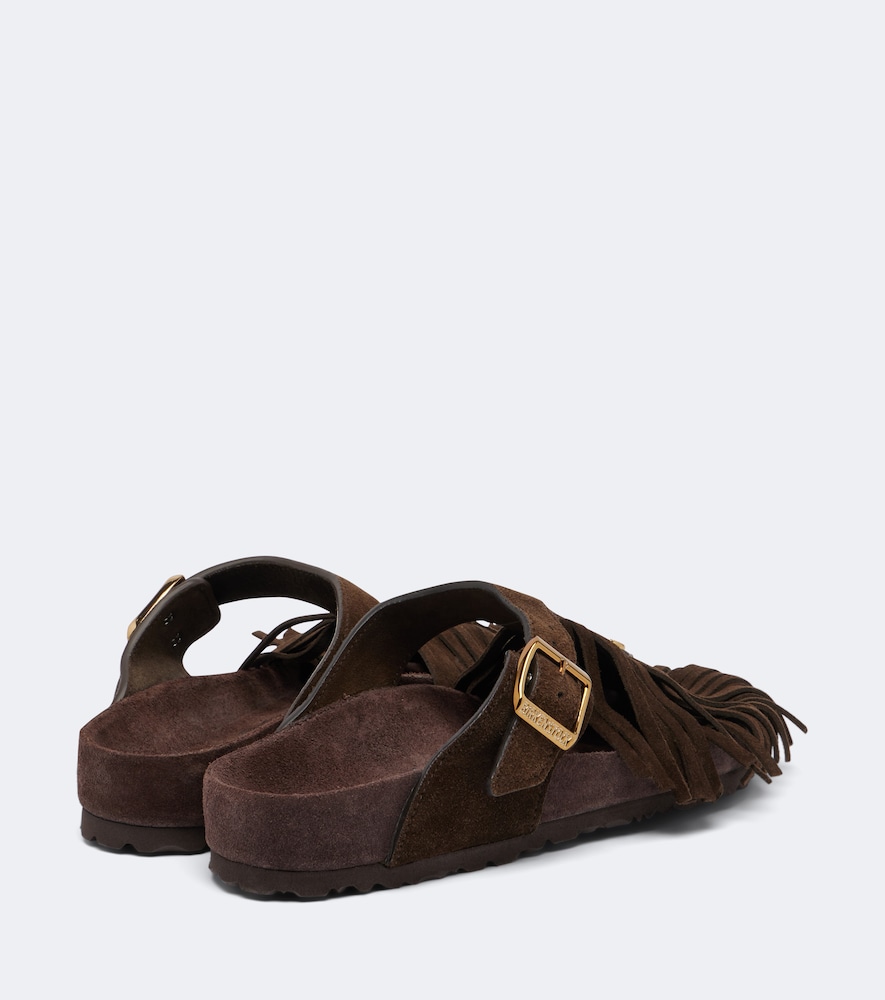 X Birkenstock Gizeh fringed suede sandals