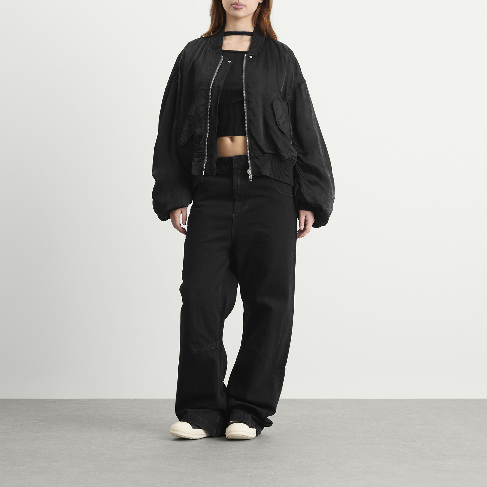 Women's Secchia Flight Jacket in Black