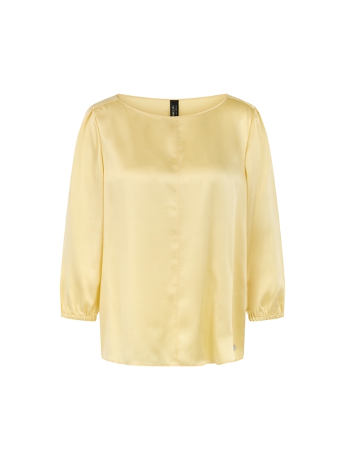 Marc Cain Feminine blouse in pure silk, yellow, 34 N