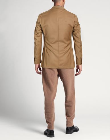 Man Blazer Camel Size 38 Virgin Wool, Elastane