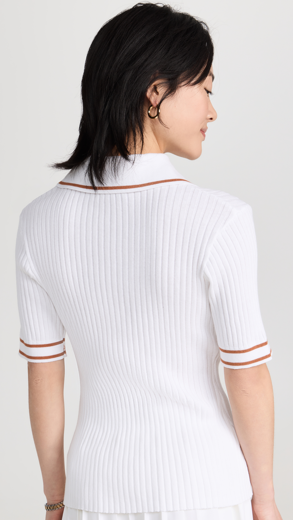 Napier Fitted Knit Polo