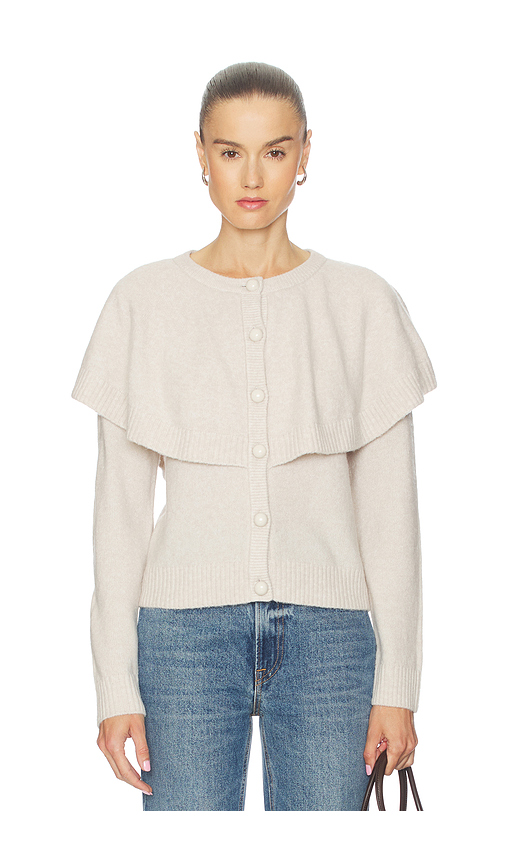 LNA Holly Cape Cardigan in Ivory. M. Also in