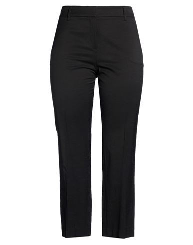 Woman Pants Black Size 12 Viscose, Cotton, Silk, Elastane