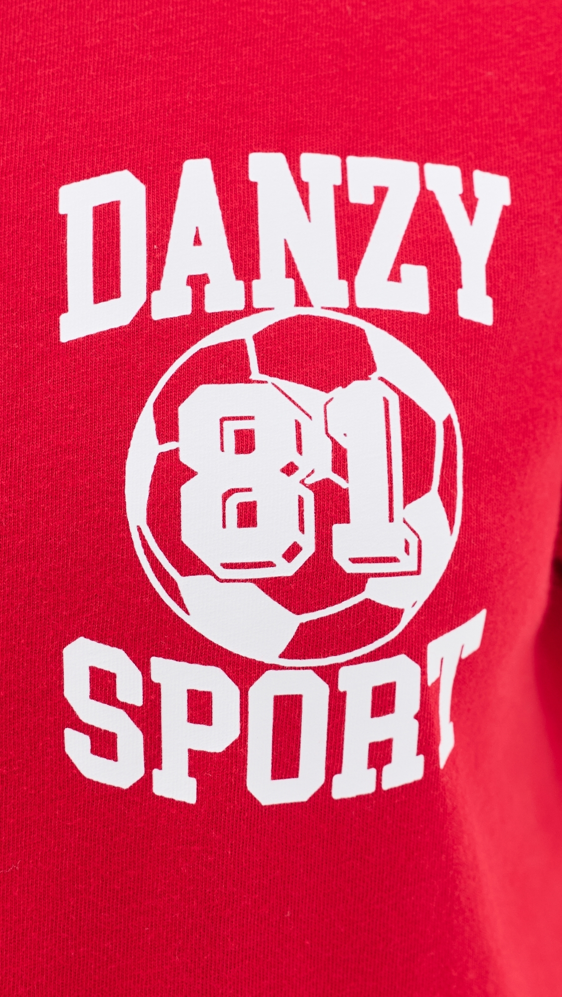 Vintage Fit Style Soccer Jersey Red