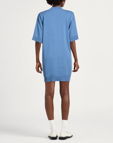 Woman Mini dress Light blue Size 4 Cotton