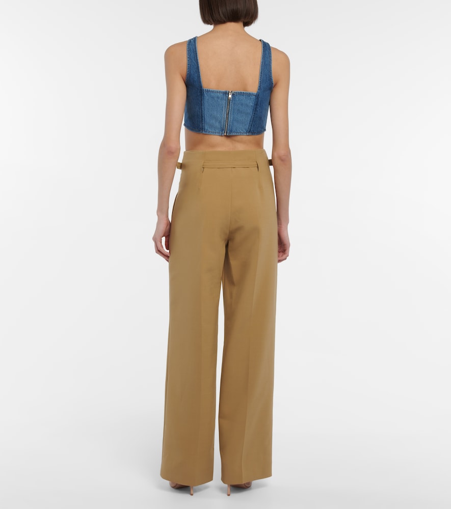 Interlock wide-leg pants