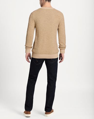 Man Sweater Sand Size 42 Acrylic, Wool, Polyamide