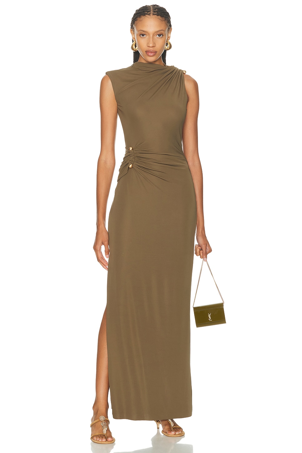 Cult Gaia Izola Dress in Olive