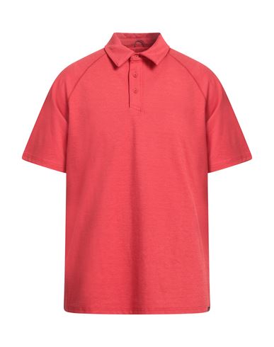 Man Polo shirt Red Size S Polyamide, Viscose, Elastane