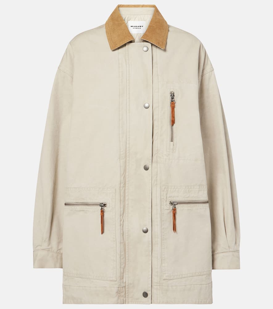Kimeliaga corduroy-trimmed jacket