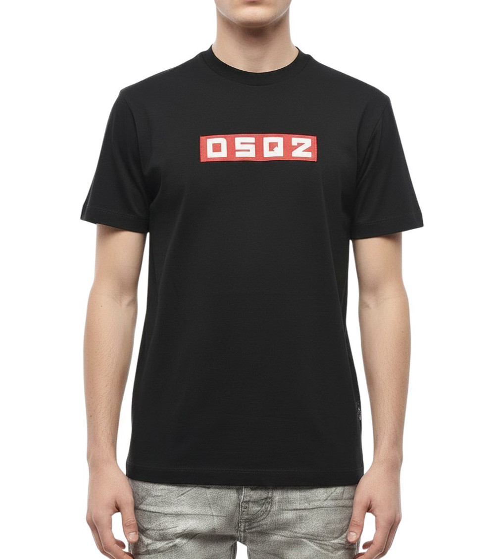 D2 Logo Patch Crewneck T-shirt
