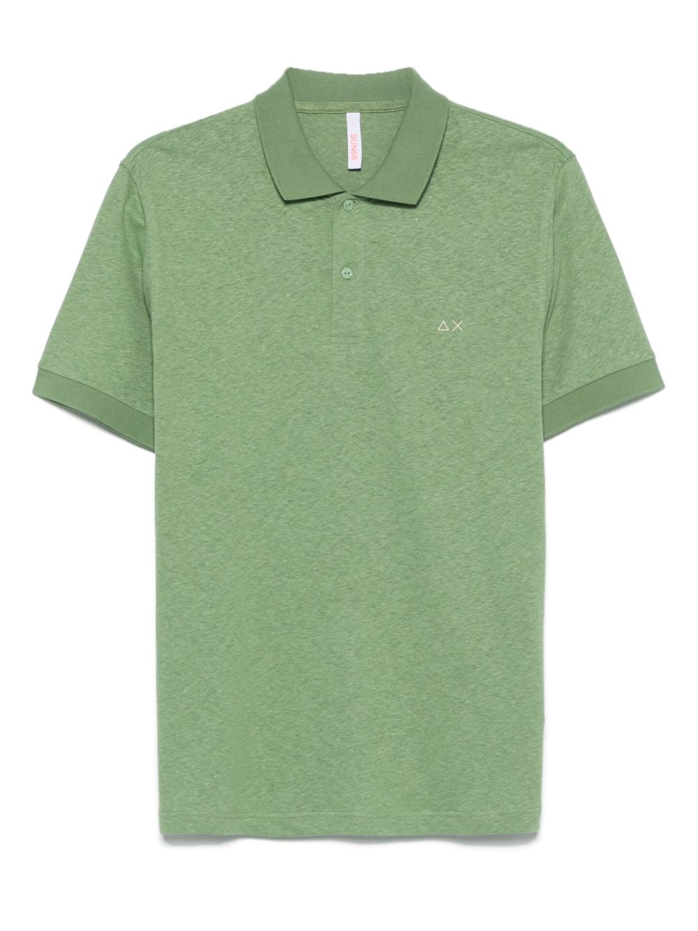 Sun 68 floral-print polo shirt - White
