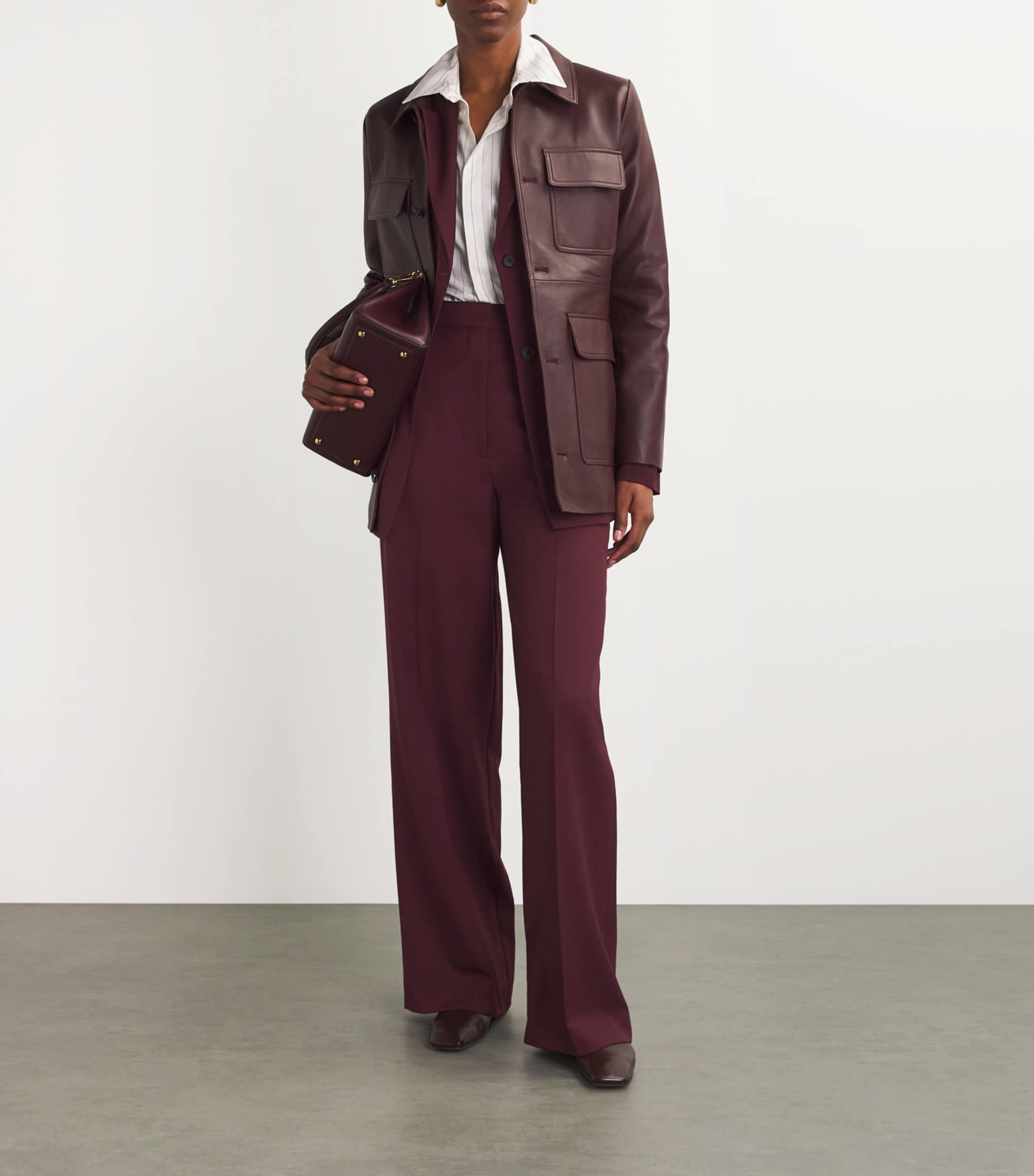 Wool Wide-Leg Trousers