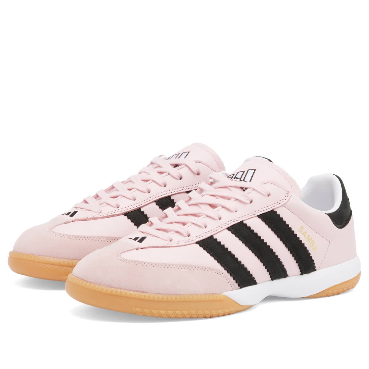 Men's Samba Mn Sneaker in Clear Pink/Core Black/Gum