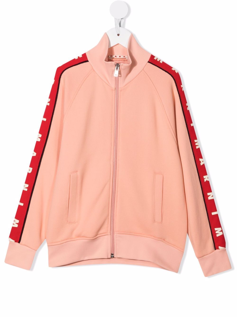 Logo-trim bomber jacket - Orange