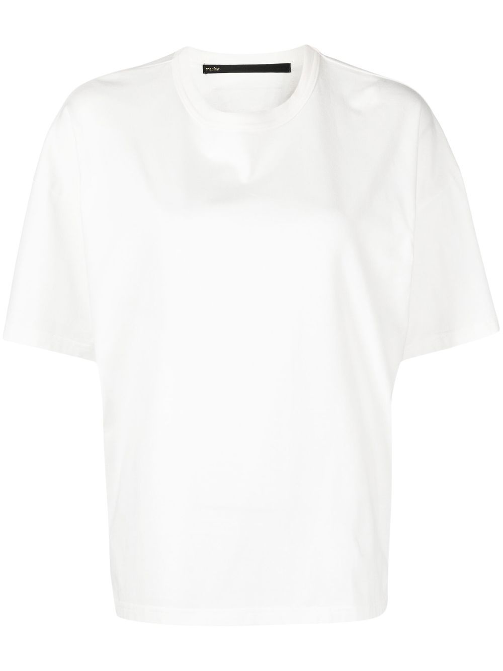 Drop-shoulder cotton T-shirt - Black