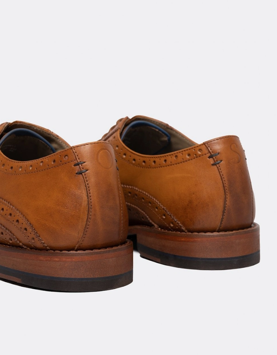 Men's Oliver Sweeney Ledwell Mens Wing Tip Oxford Brogues - Tan - Size: 10