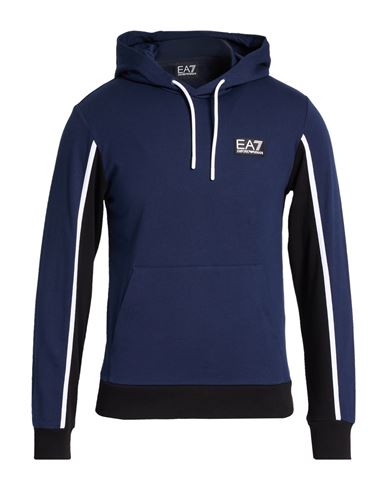 Man Sweatshirt Navy Size 3XL Cotton