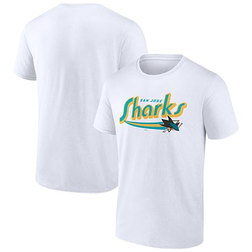 Men's Fanatics  White San Jose Sharks Special Edition 2.0 Jersey Inspired T-Shirt