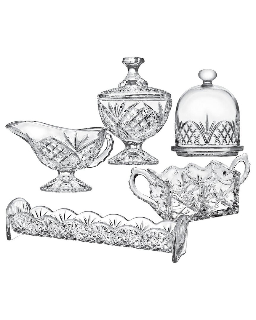Dublin Crystal 5pc Host & Server Set