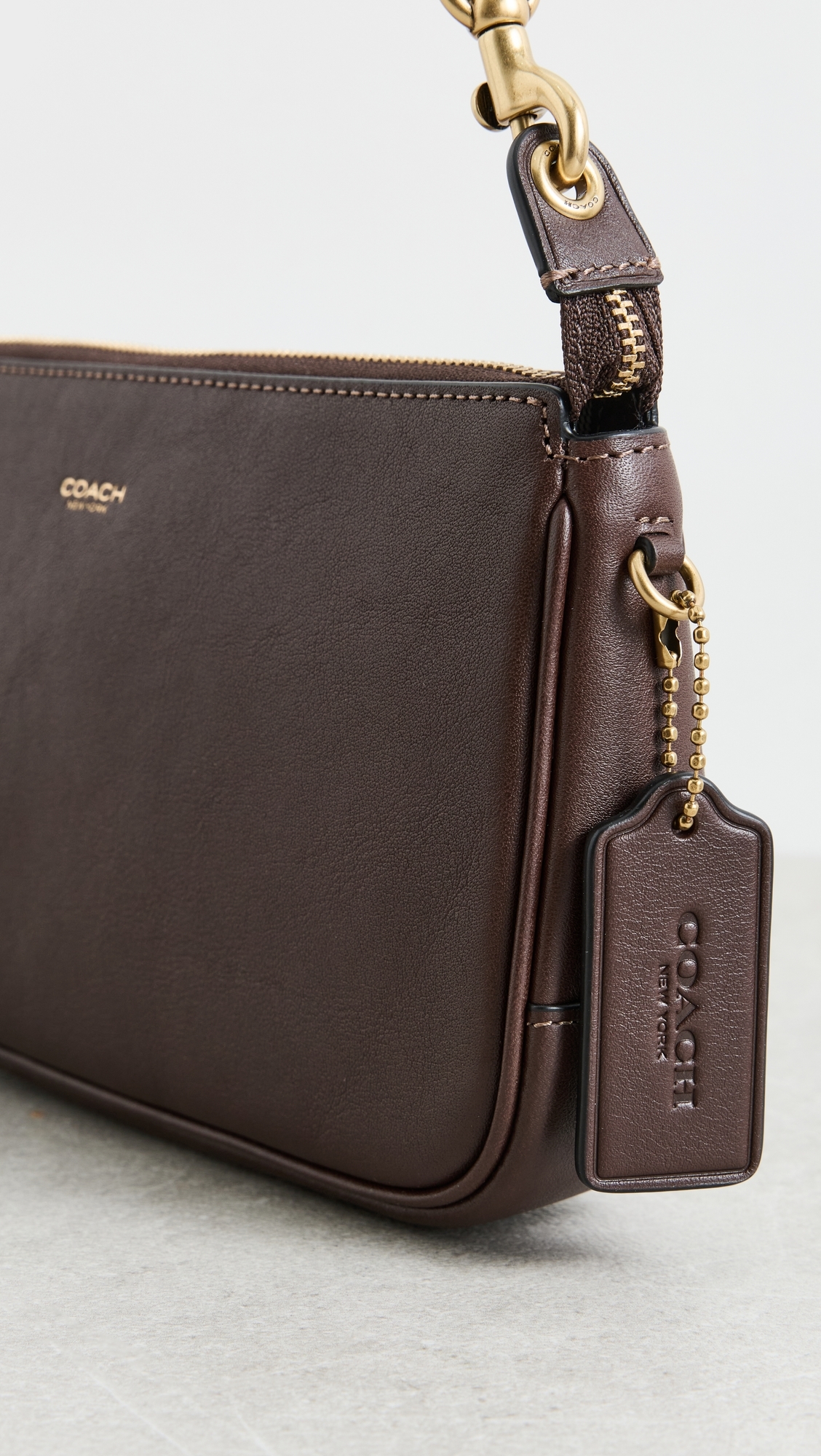 Natural Grain Leather Plaza Bag Maple One Size