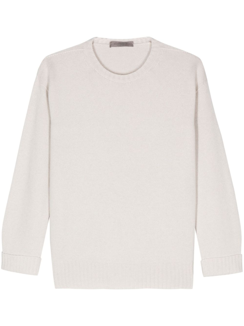 Ribbed-knit sweater - Neutrals
