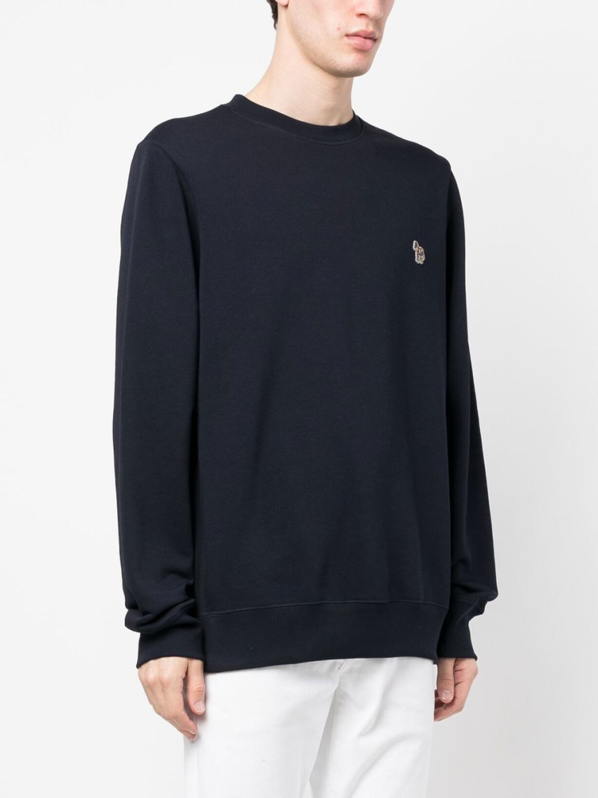 Blue Zebra logo cotton sweatshirt