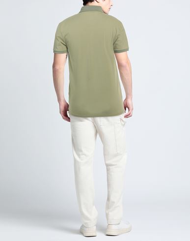 Cashmere Company Man Shirt Military green Size 44 Cotton