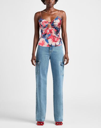 Patrizia Pepe Woman Top Azure Size 4 Viscose, Elastane
