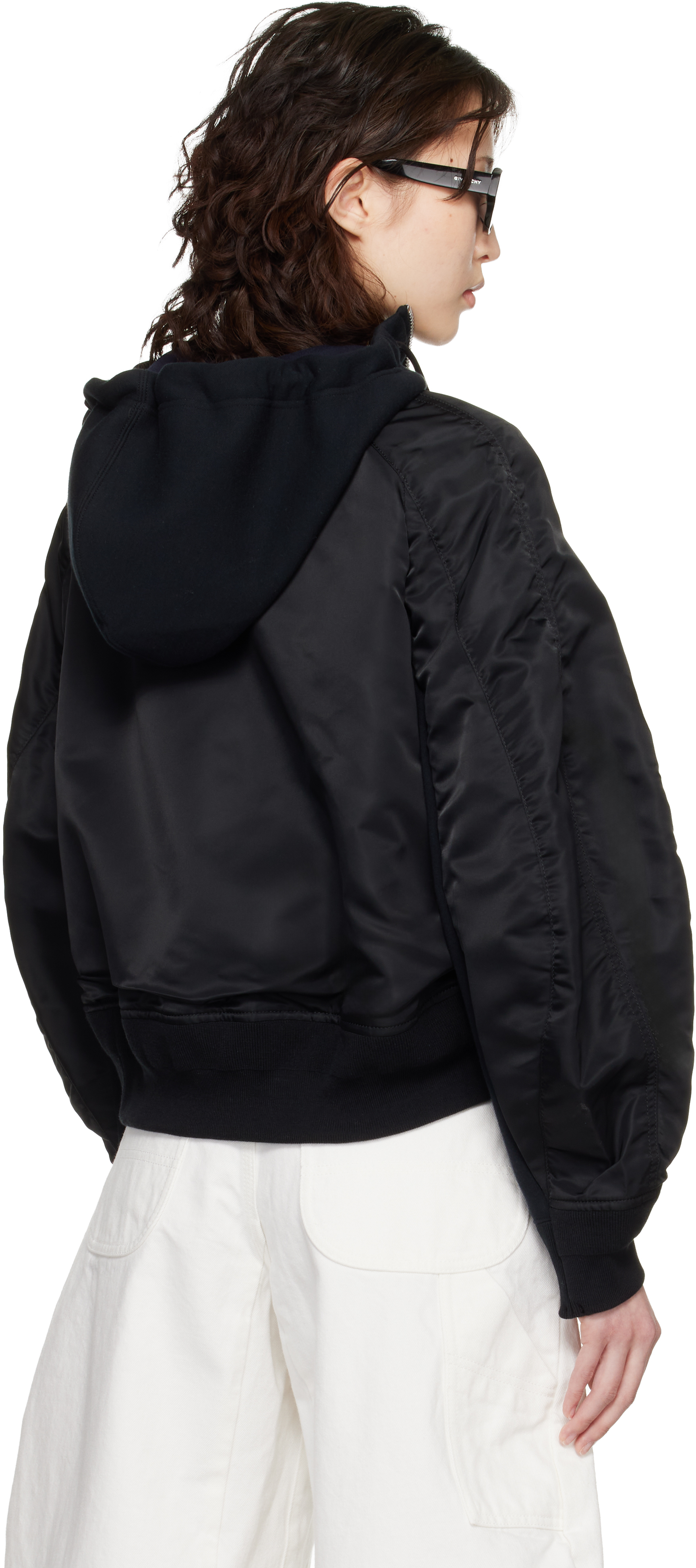 Black Sponge Sweat Hoodie