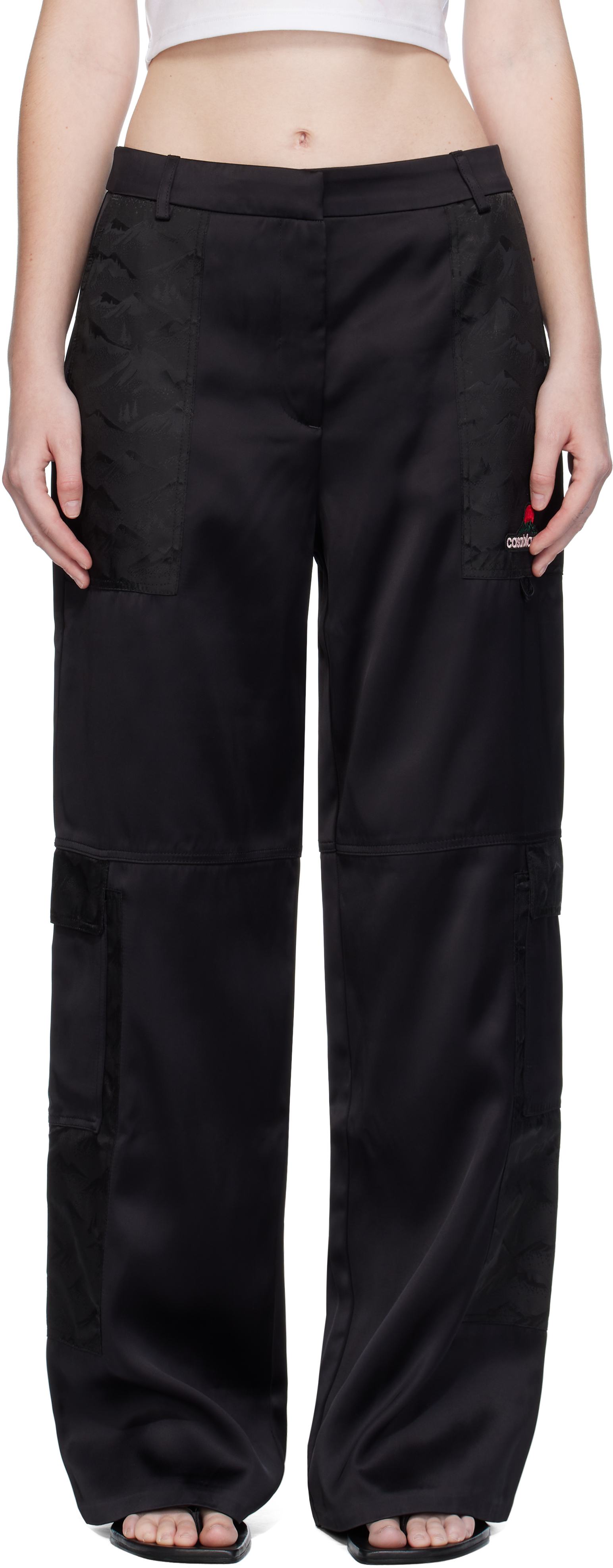 Black Mountain Camo Cargo Trousers