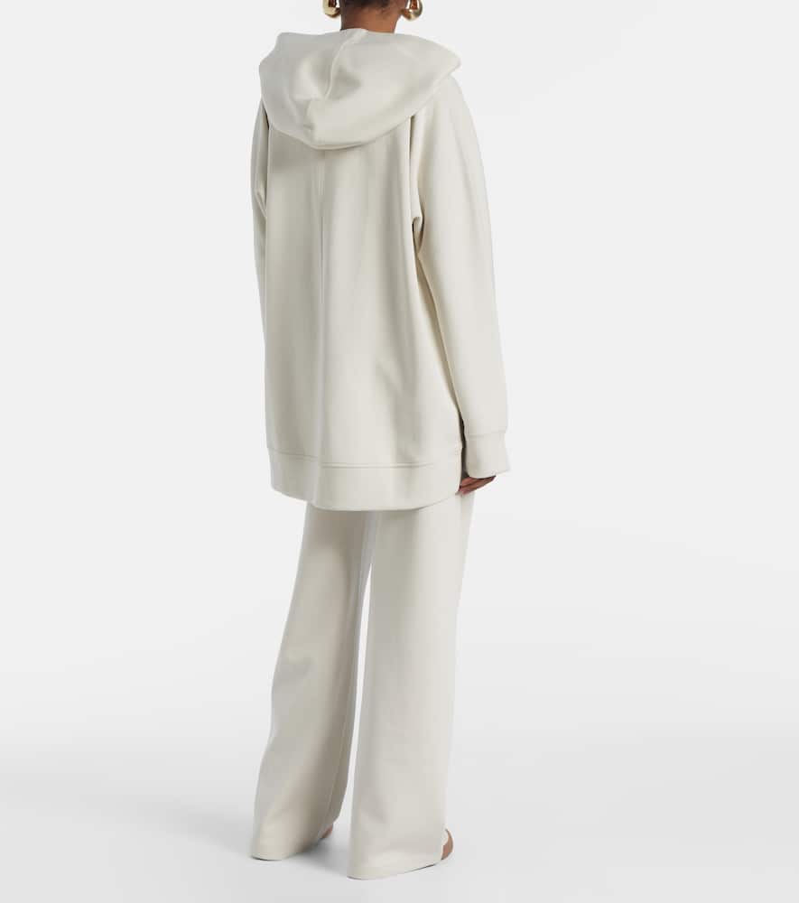 Verbano cotton jersey zip-up sweater