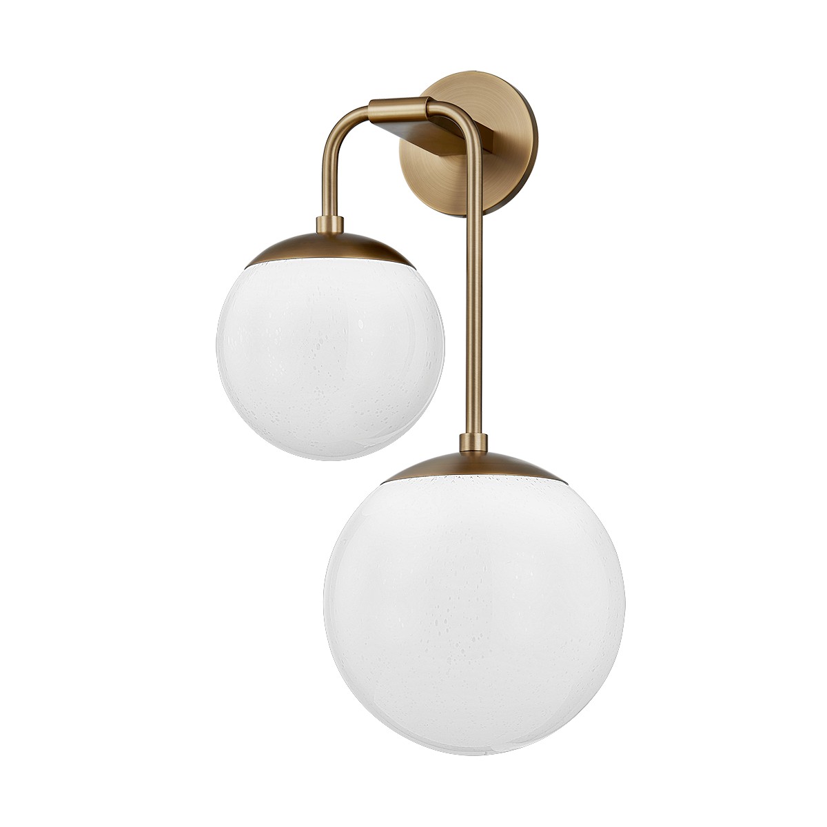 Patina Brass Two Light Wall Sconce from the Brogan Collection