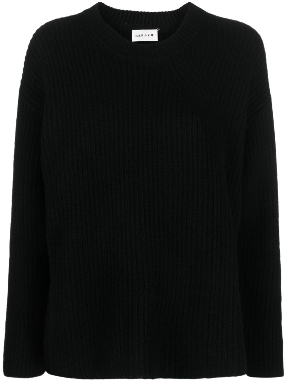Ribbed-knit cashmere jumper - Neutrals