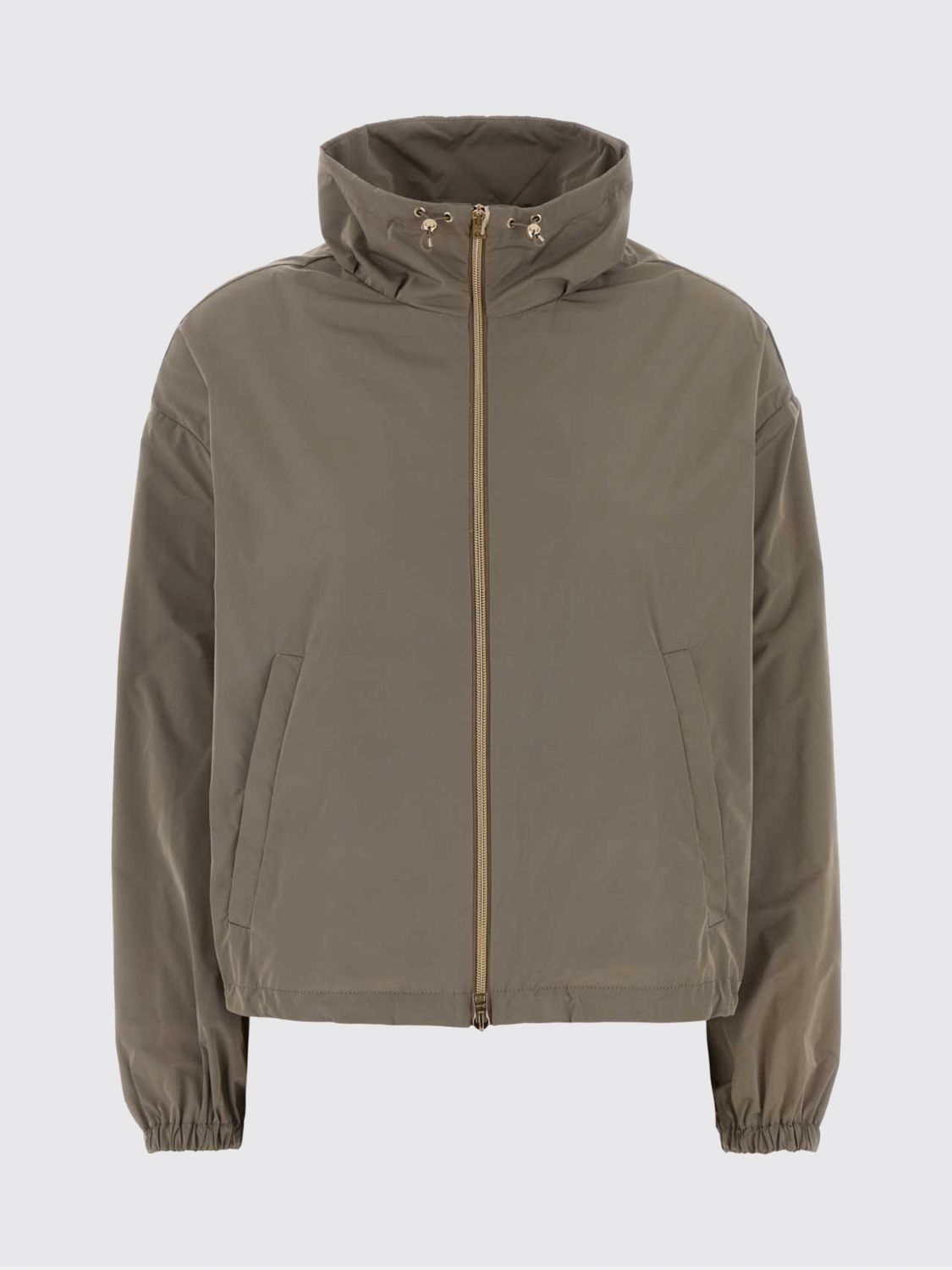 Drawstring-collar jacket - Pink