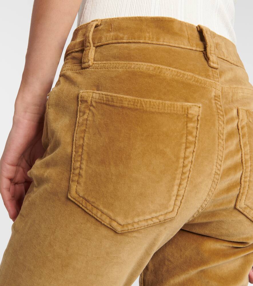 Frame Le Crop Mini Boot Velveteen bootcut jeans