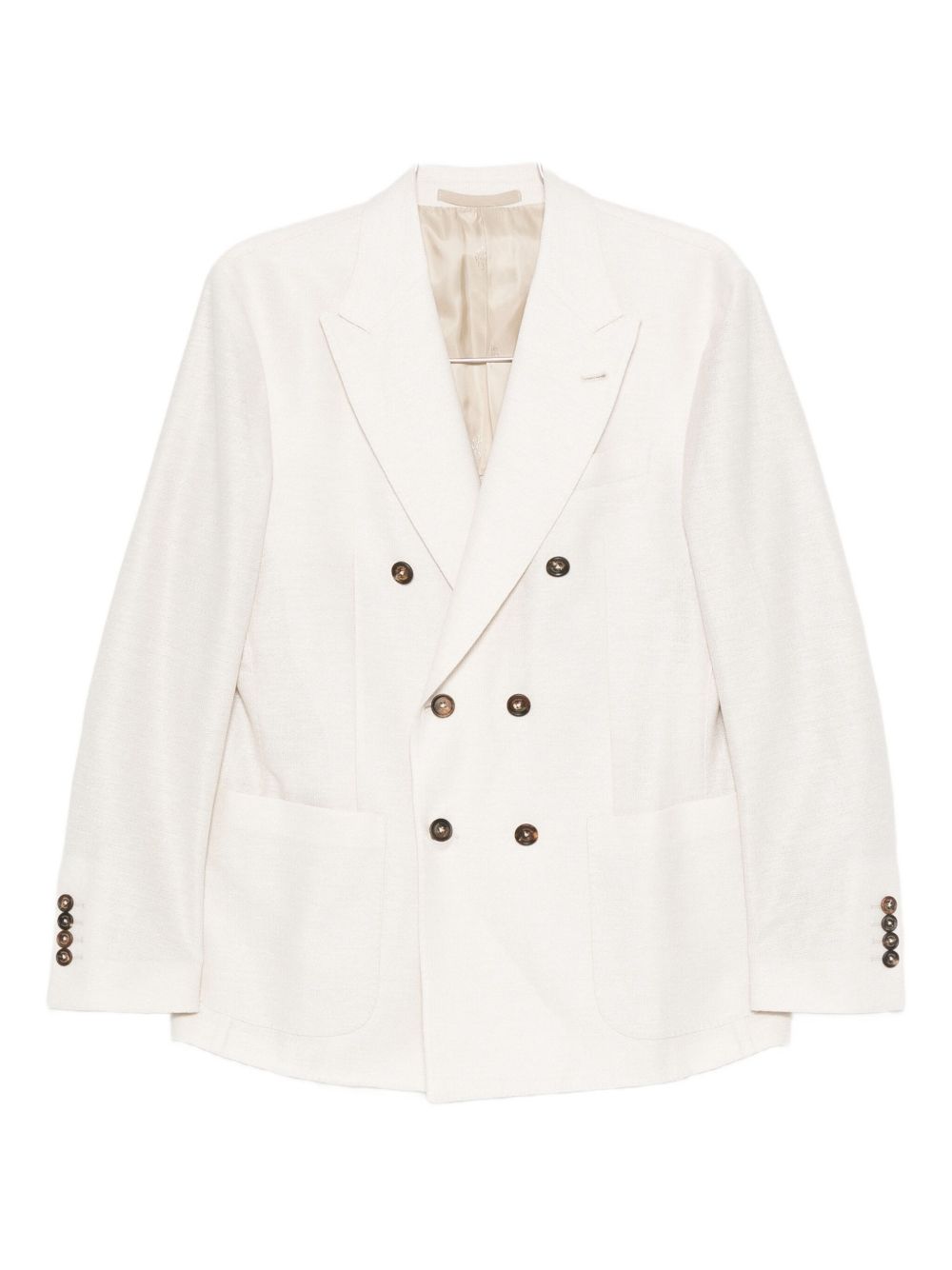 Double-breasted blazer - Neutrals