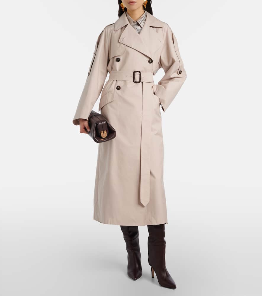 The Cube Delfino twill trench coat